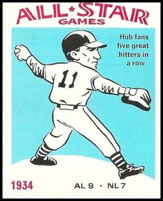 34 Carl Hubbell-Fans Five